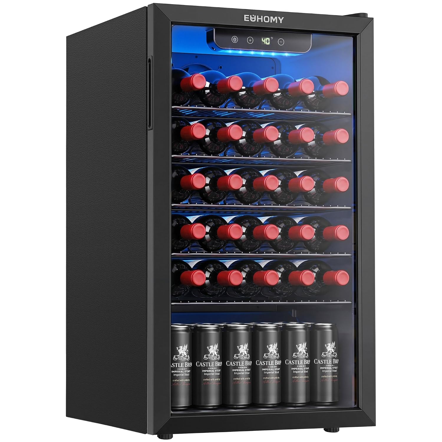 Wine Beer Mini Fridge - Pendingin Minuman 125 Kaleng dengan Pintu