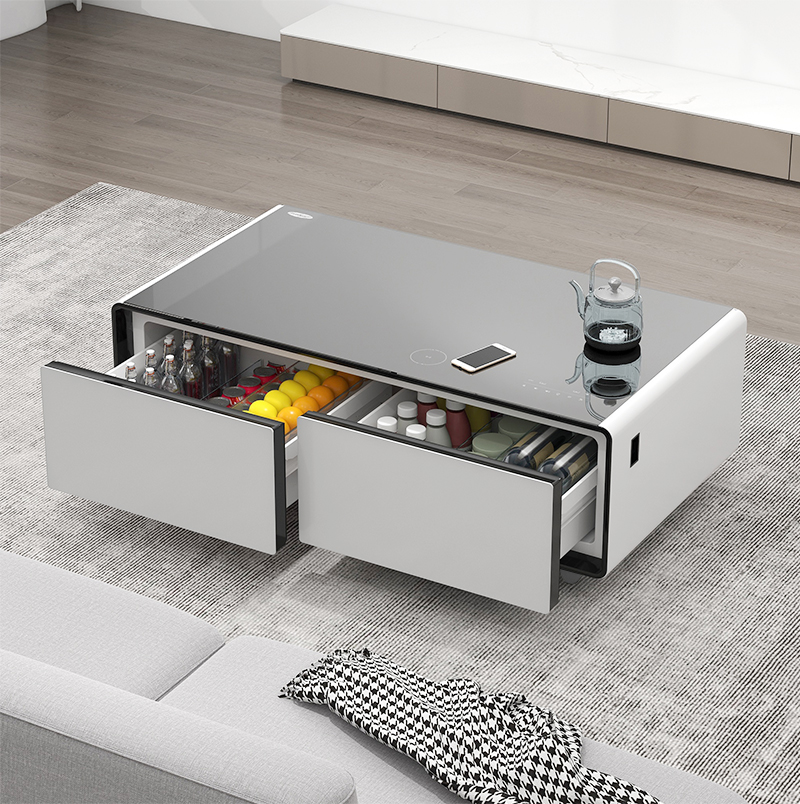 Wine Beer Mini Fridge - Meja Kopi Pintar Kulkas Mini Bar