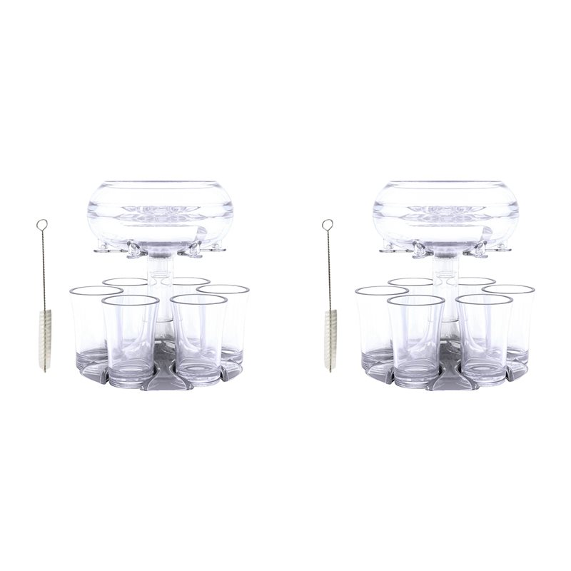 Wine Beer Glass Set - ABLN-2 Set 6 Gelas Shot Dispenser