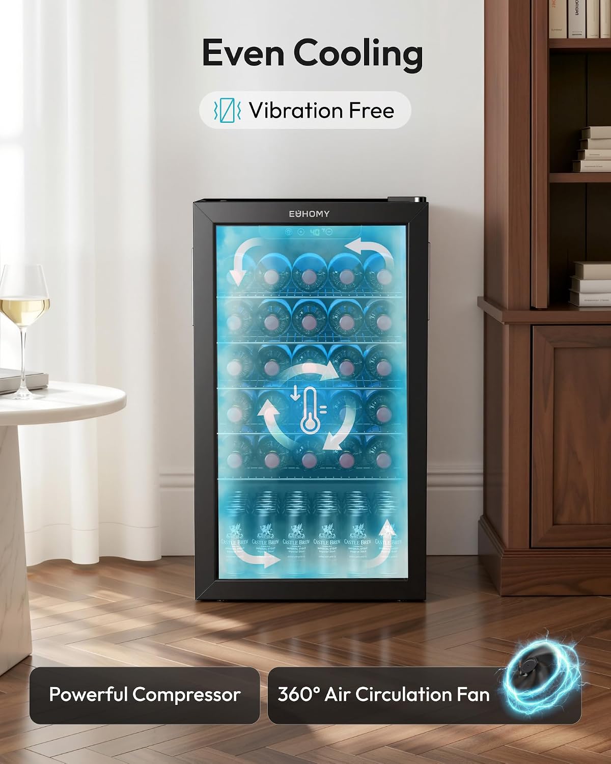Pendingin Minuman 125 Kaleng d - Wine Beer Mini Fridge ulasan dan harga
