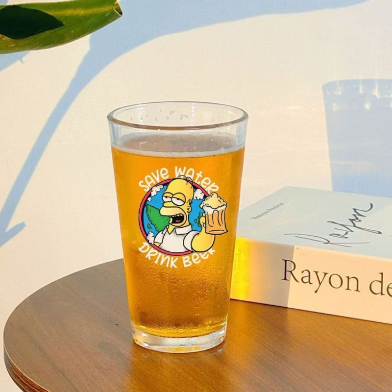 Mug Bir Kreatif The Simpsons B - Wine Beer Glass Set ulasan dan harga