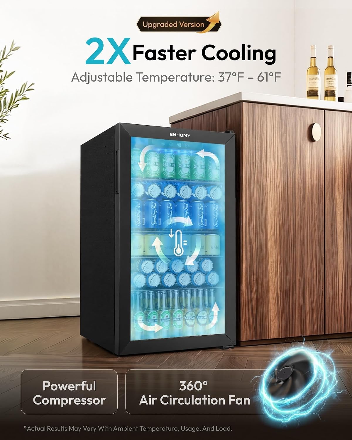 Kulkas Mini 130 Kaleng Pending - Wine Beer Mini Fridge ulasan dan harga