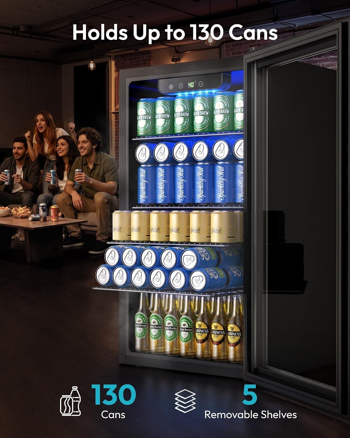 Kulkas Mini 130 Kaleng Pending - Wine Beer Mini Fridge ulasan dan harga