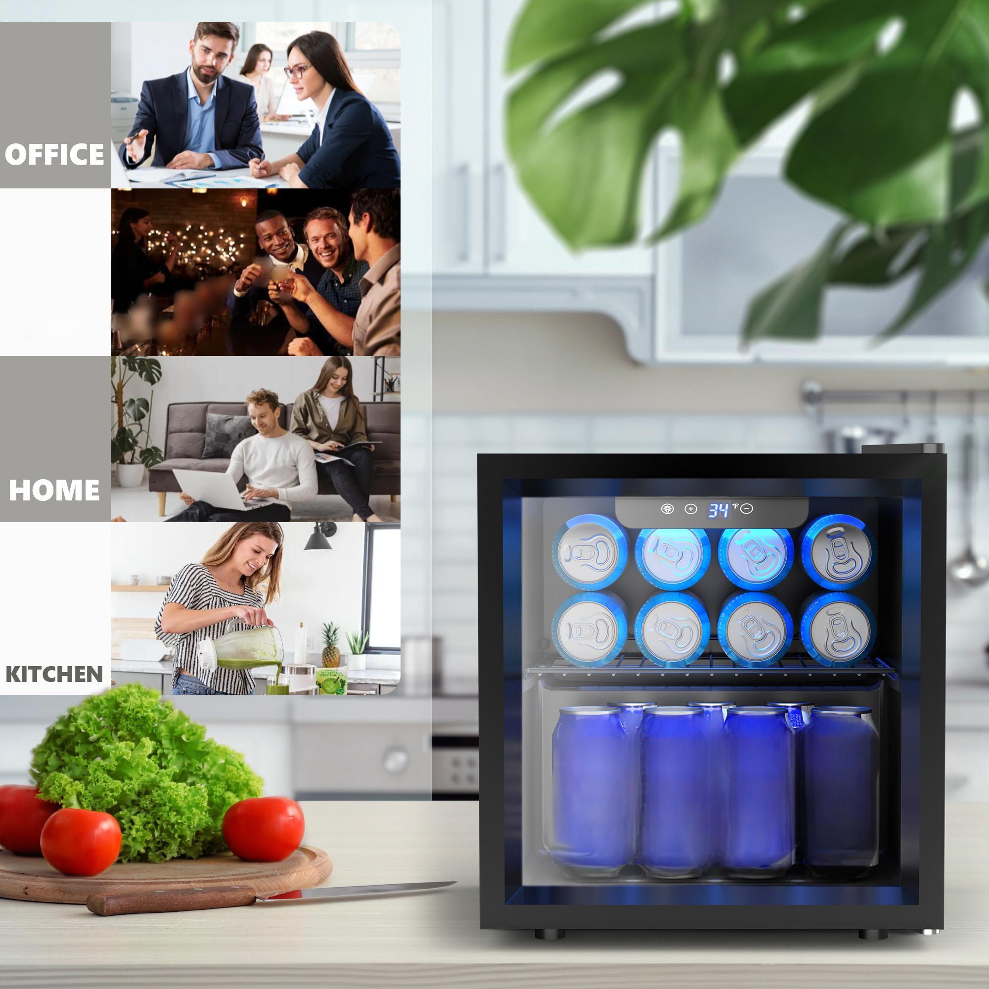 Kulkas Mini Pintu Kaca EKOJUCE - Wine Beer Mini Fridge ulasan dan harga