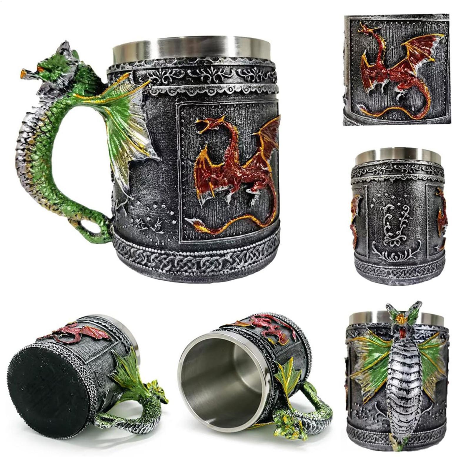 Cangkir Minum Gotik Motif Naga - Wine Beer Coffee Drink ulasan dan harga