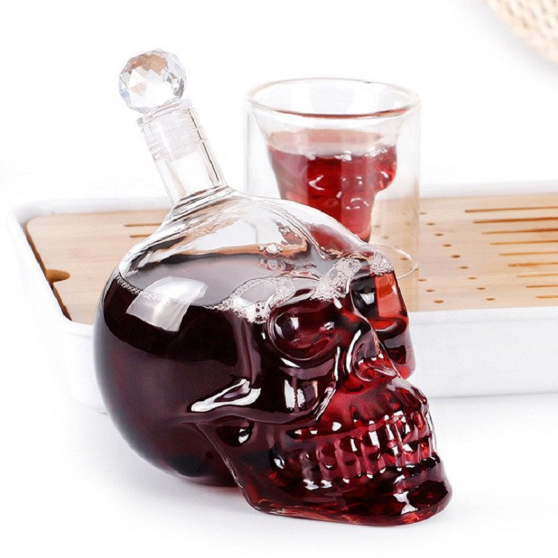Botol kristal dekanter kepala  - Wine Beer Glass Set ulasan dan harga