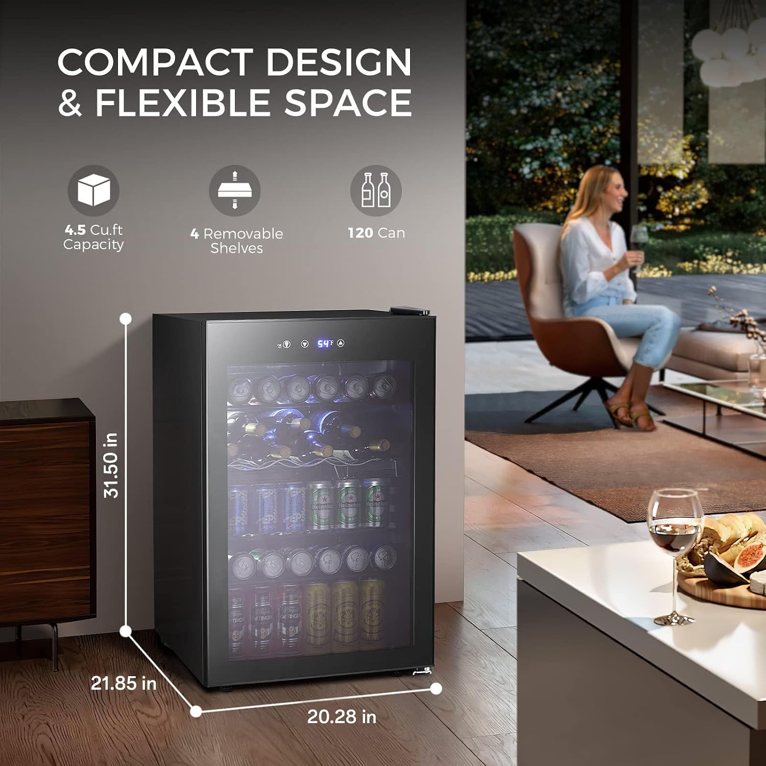 Kulkas Minuman 4.5 Cu.ft, Mini - Wine Beer Mini Fridge ulasan dan harga
