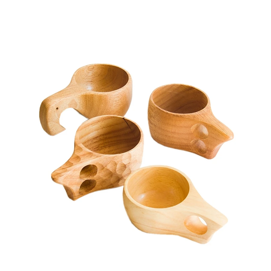 Cangkir teh kayu padat alami b - Wine Beer Coffee Drink ulasan dan harga