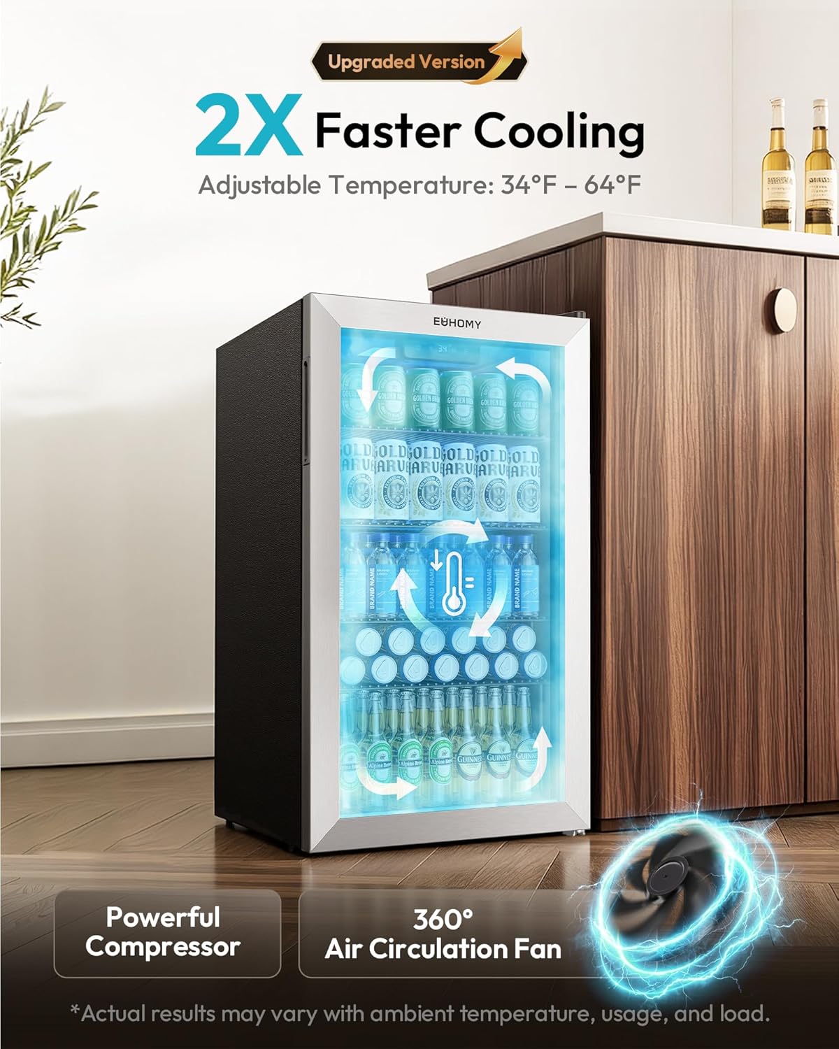 Kulkas Mini 130 Kaleng Pending - Wine Beer Mini Fridge ulasan dan harga