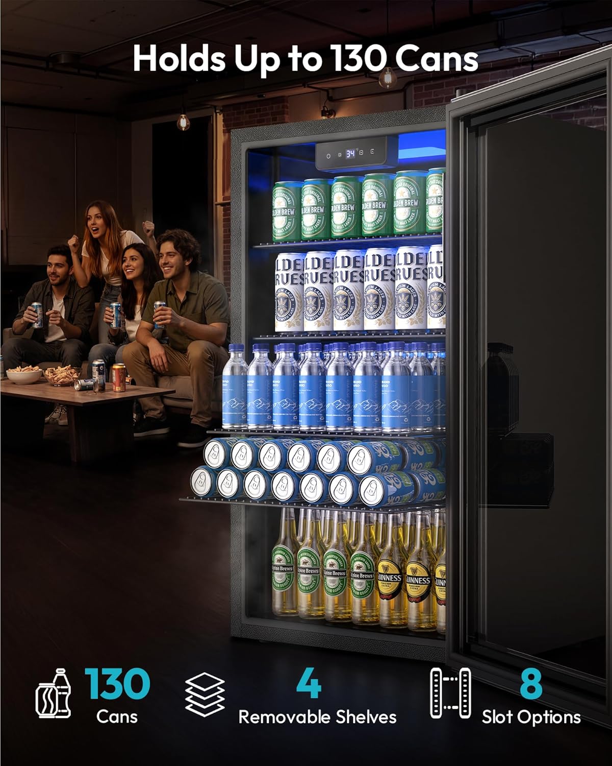 Kulkas Mini 130 Kaleng Pending - Wine Beer Mini Fridge ulasan dan harga