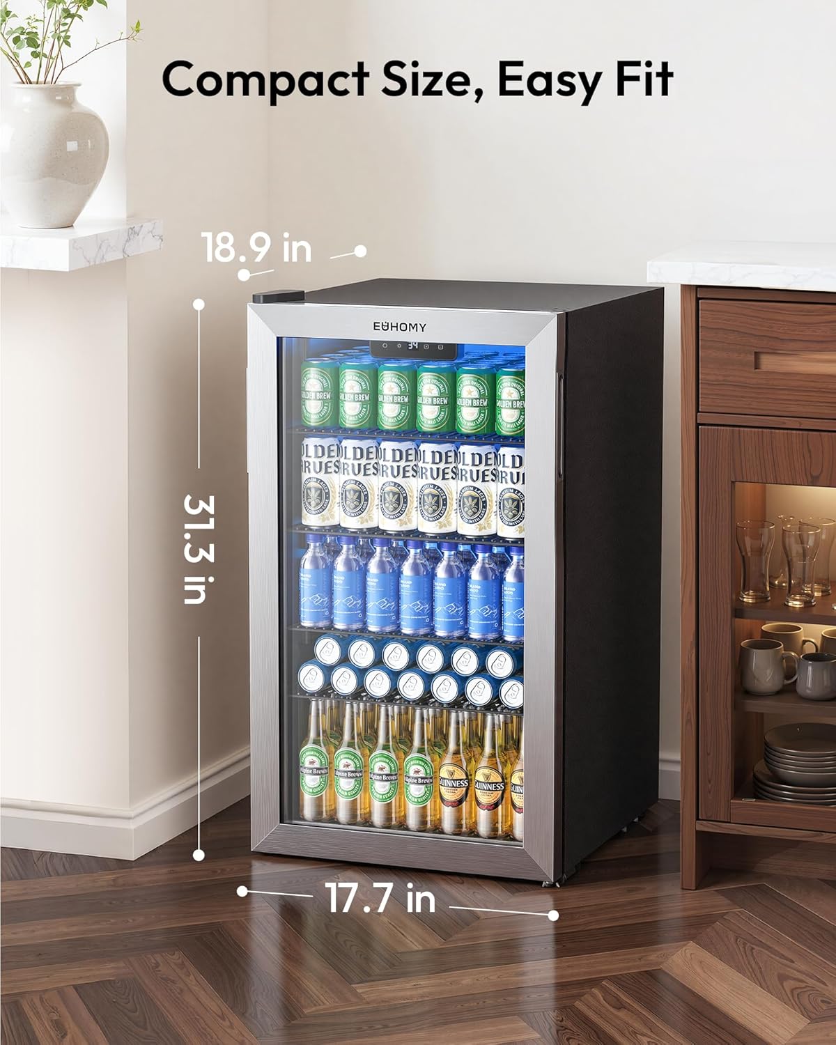 Kulkas Mini 130 Kaleng Pending - Wine Beer Mini Fridge ulasan dan harga