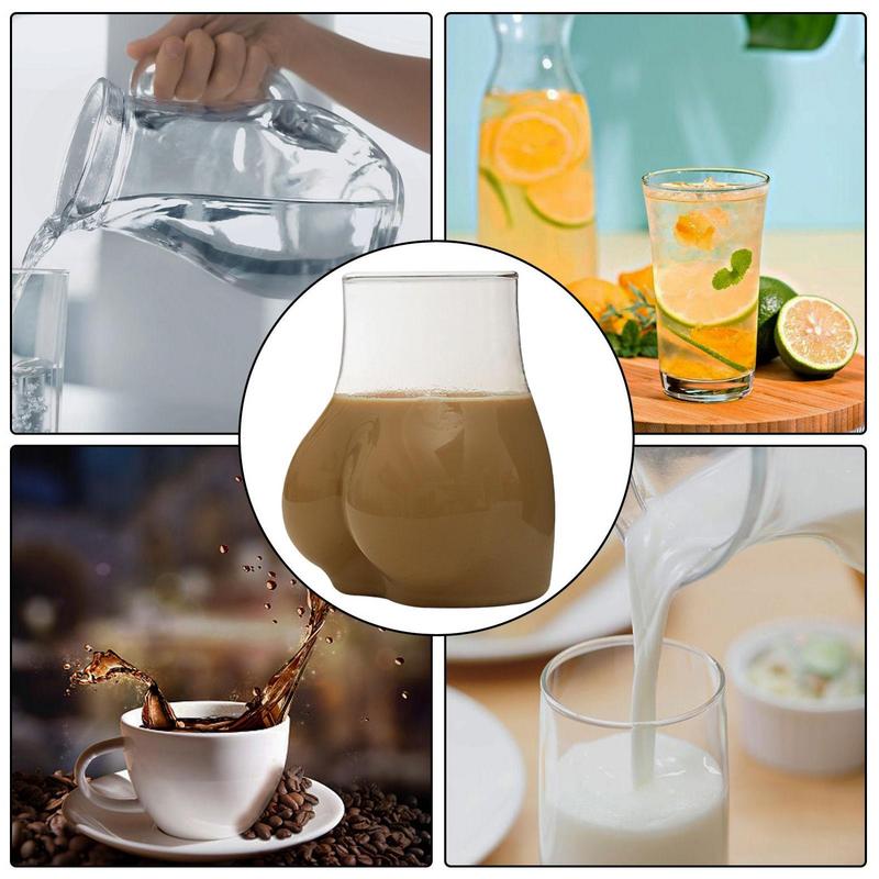 Mug kaca berbentuk pantat lucu - Wine Beer Coffee Drink ulasan dan harga