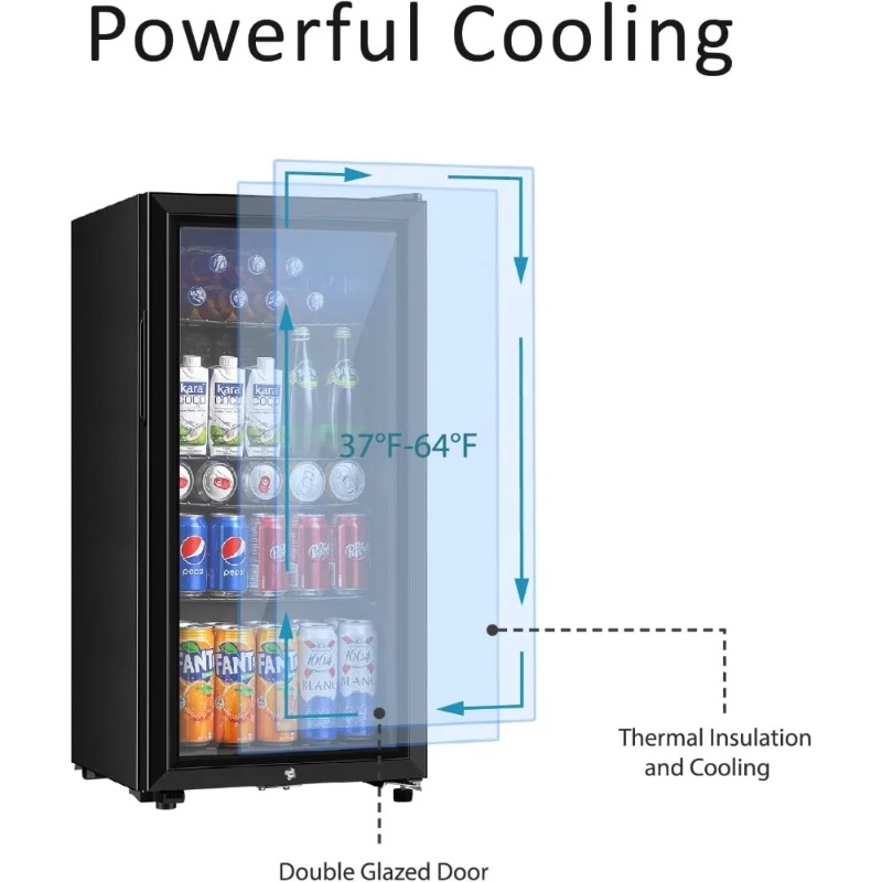 Kulkas Minuman, Kulkas Mini 3. - Wine Beer Mini Fridge ulasan dan harga