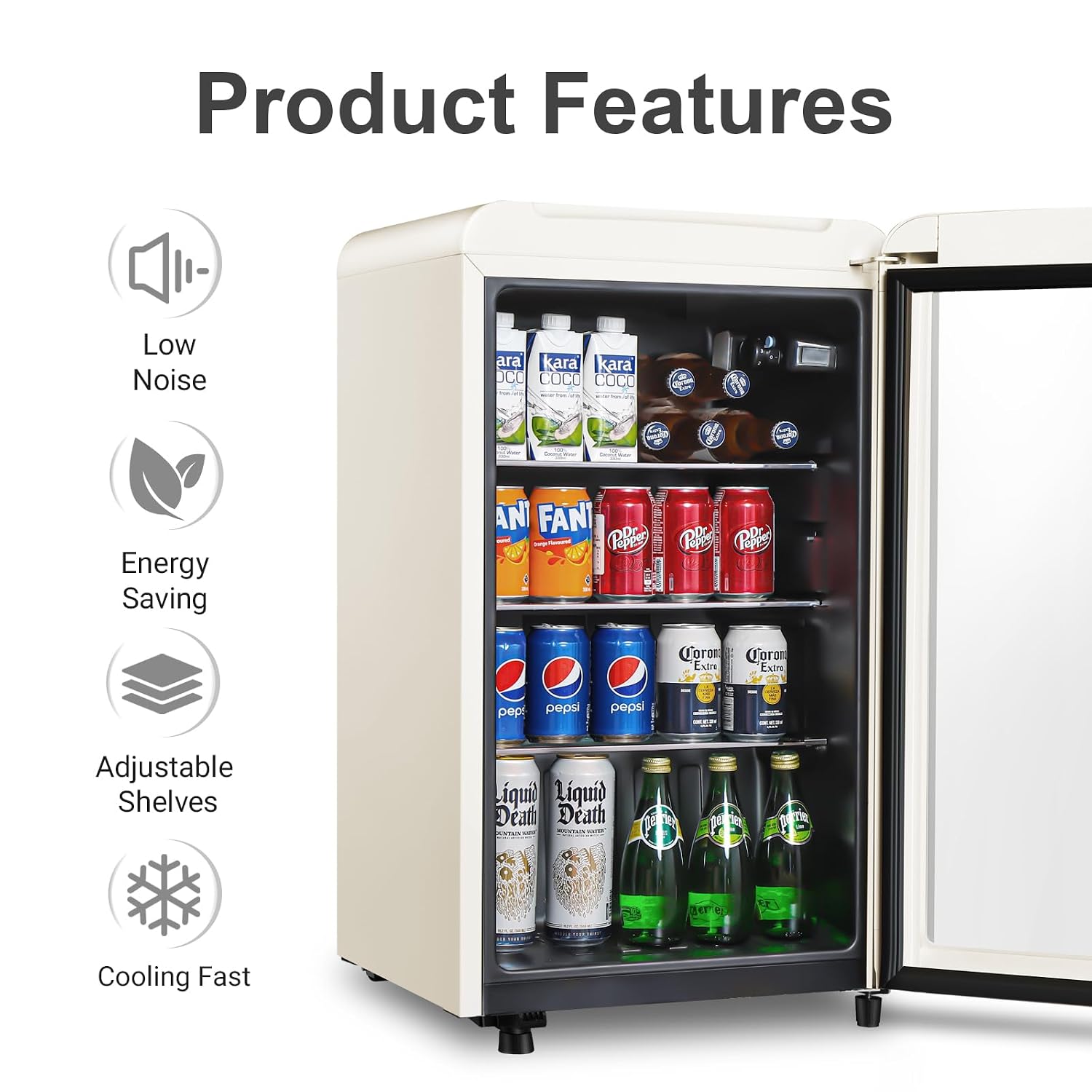 Kulkas Minuman Retro, Kulkas M - Wine Beer Mini Fridge ulasan dan harga