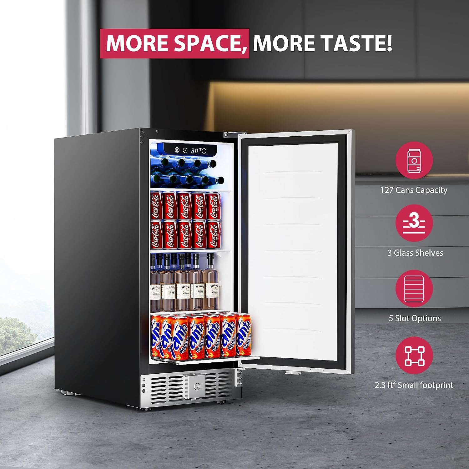 Kulkas Mini 15 Inci untuk Minu - Wine Beer Mini Fridge ulasan dan harga