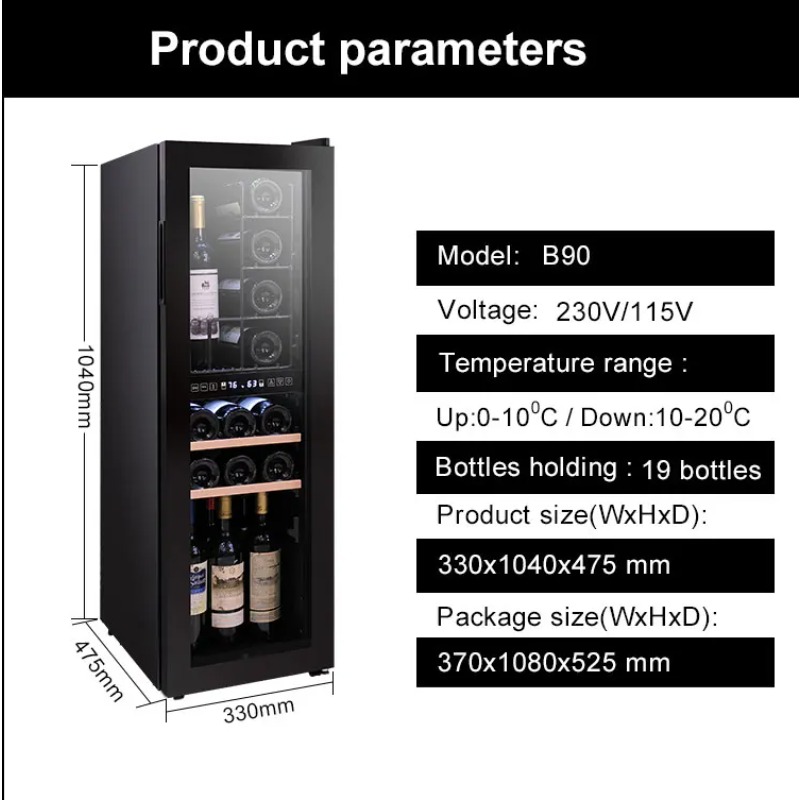 Lemari Pendingin Kaca Supermar - Wine Beer Mini Fridge ulasan dan harga